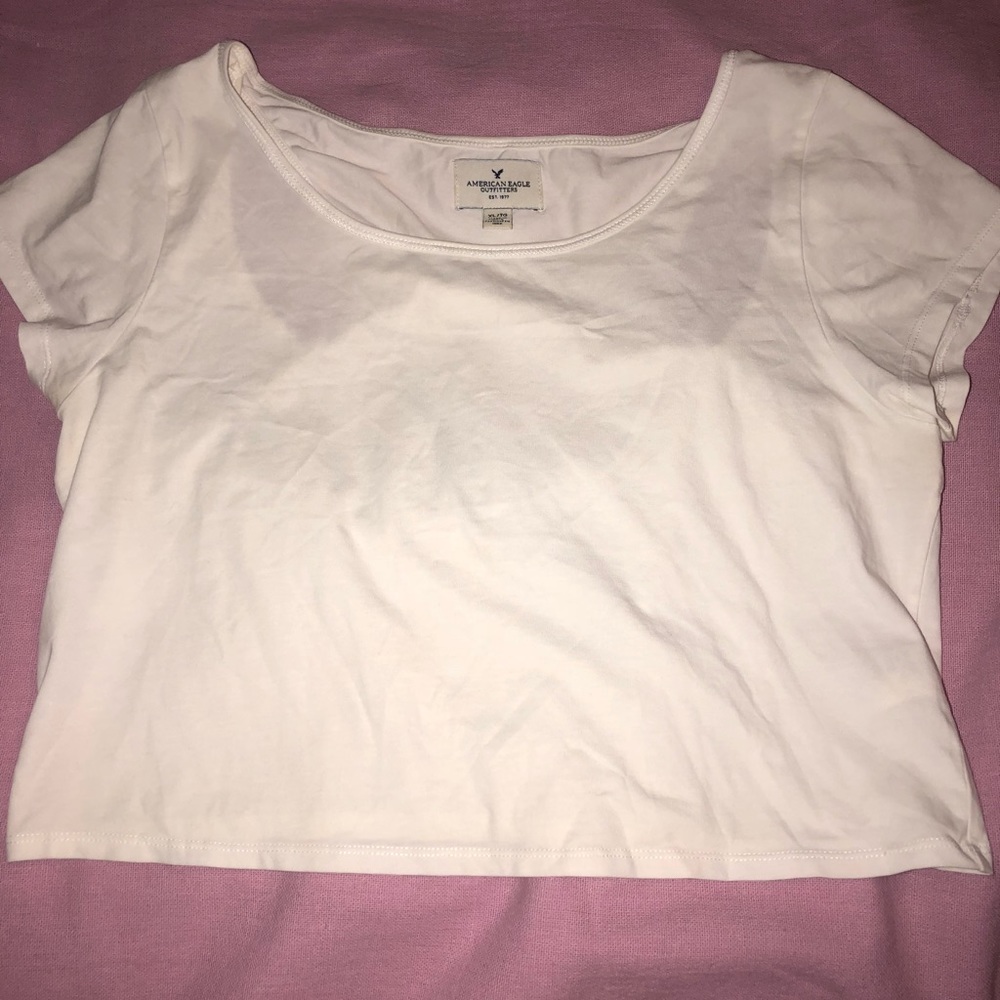 American Eagle | White Crop Top | XL